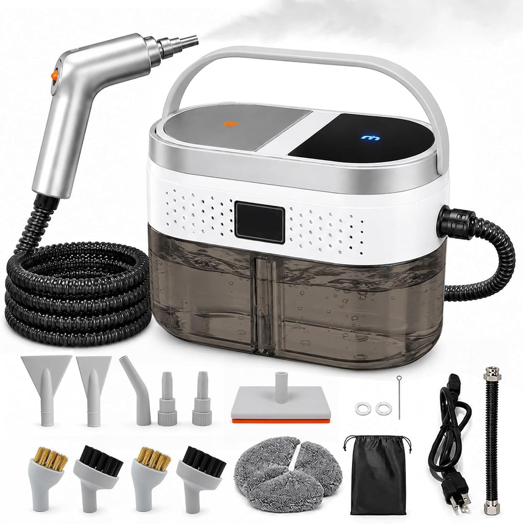 Limpiador a vapor, vaporizador ajustable de 3 niveles para limpieza...