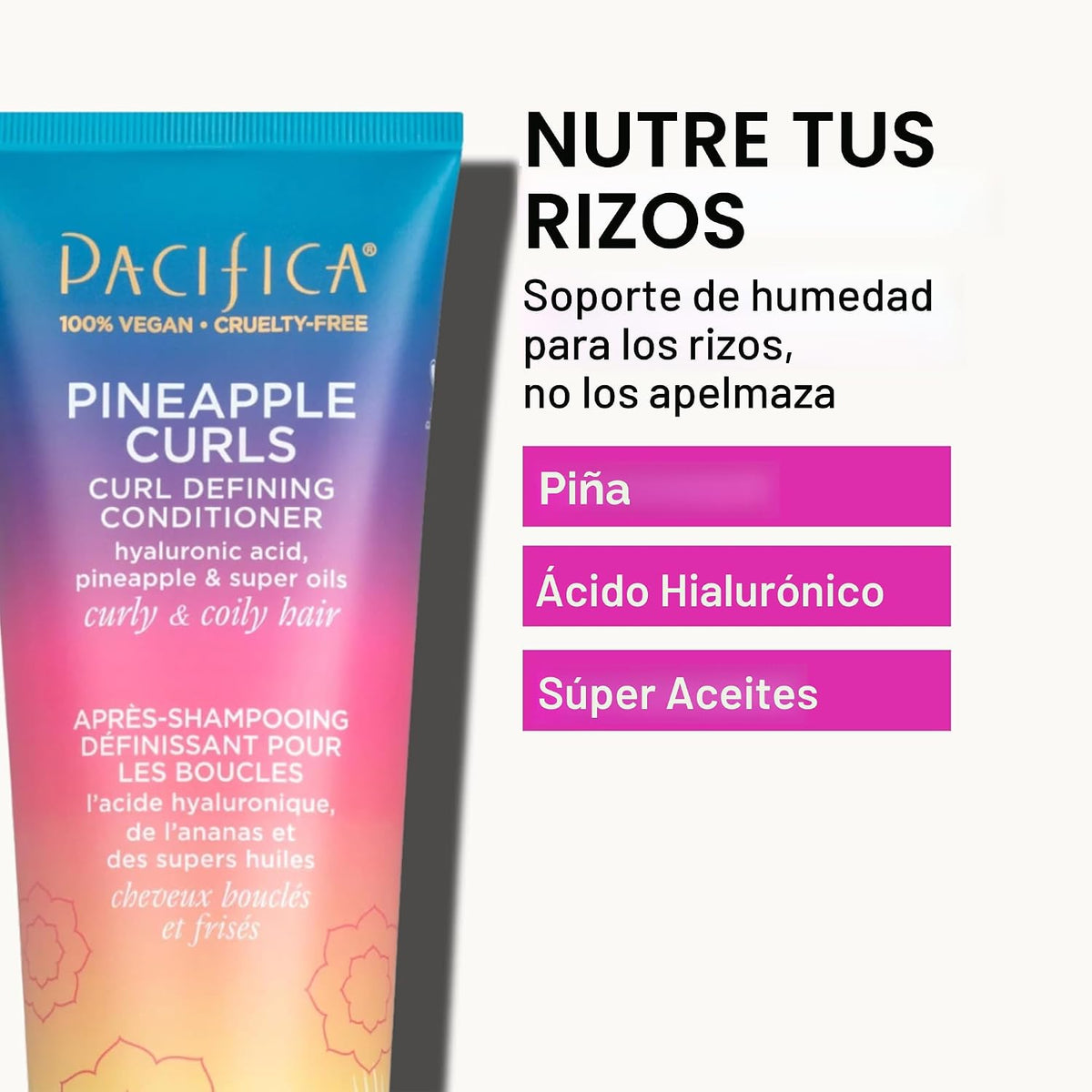 Pacifica Juego de Champú y Acondicionador Rizos de Piña \u2013 Cuid...