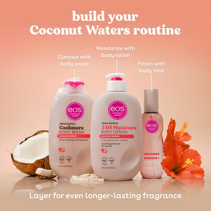 eos Shea Better Loción corporal Coconut Waters, cuidado de la piel...