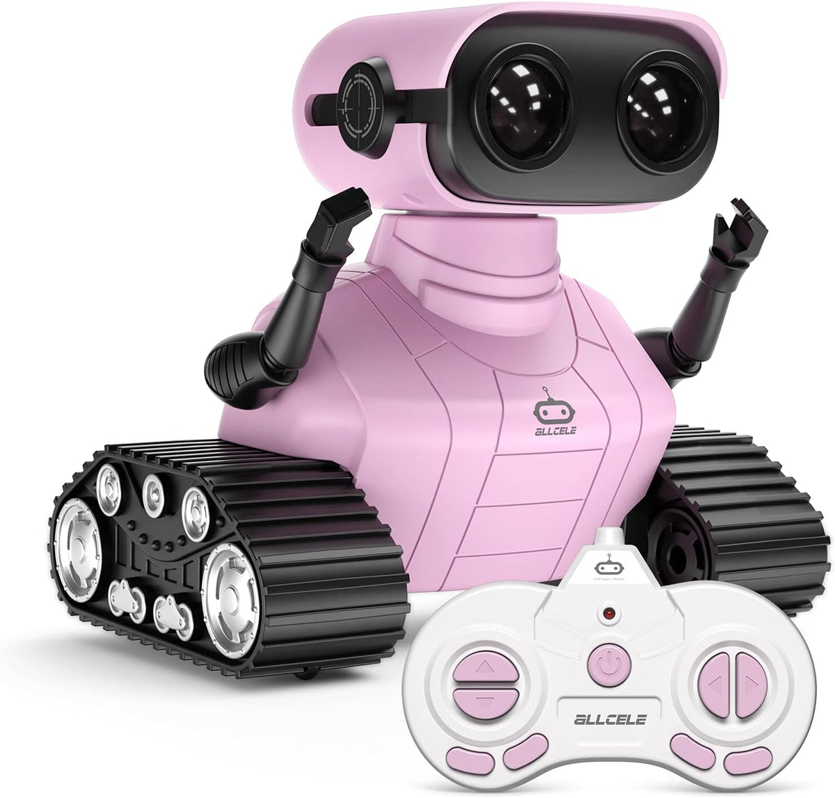 ALLCELE Robot de juguete para niñas, robot RC recargable para niños...