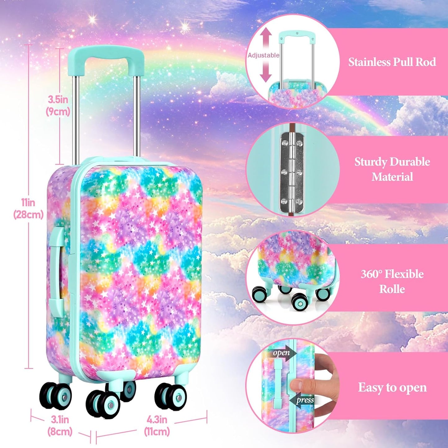 Ropa de muñeca americana de 18 pulgadas, accesorios de ropa para ni...