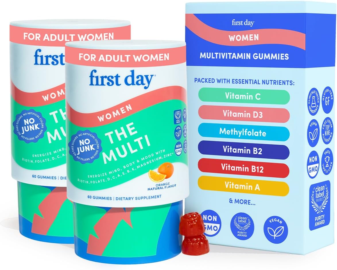 FIRST DAY Multivitamínico para mujeres \u2013 Gomitas multivitamíni...
