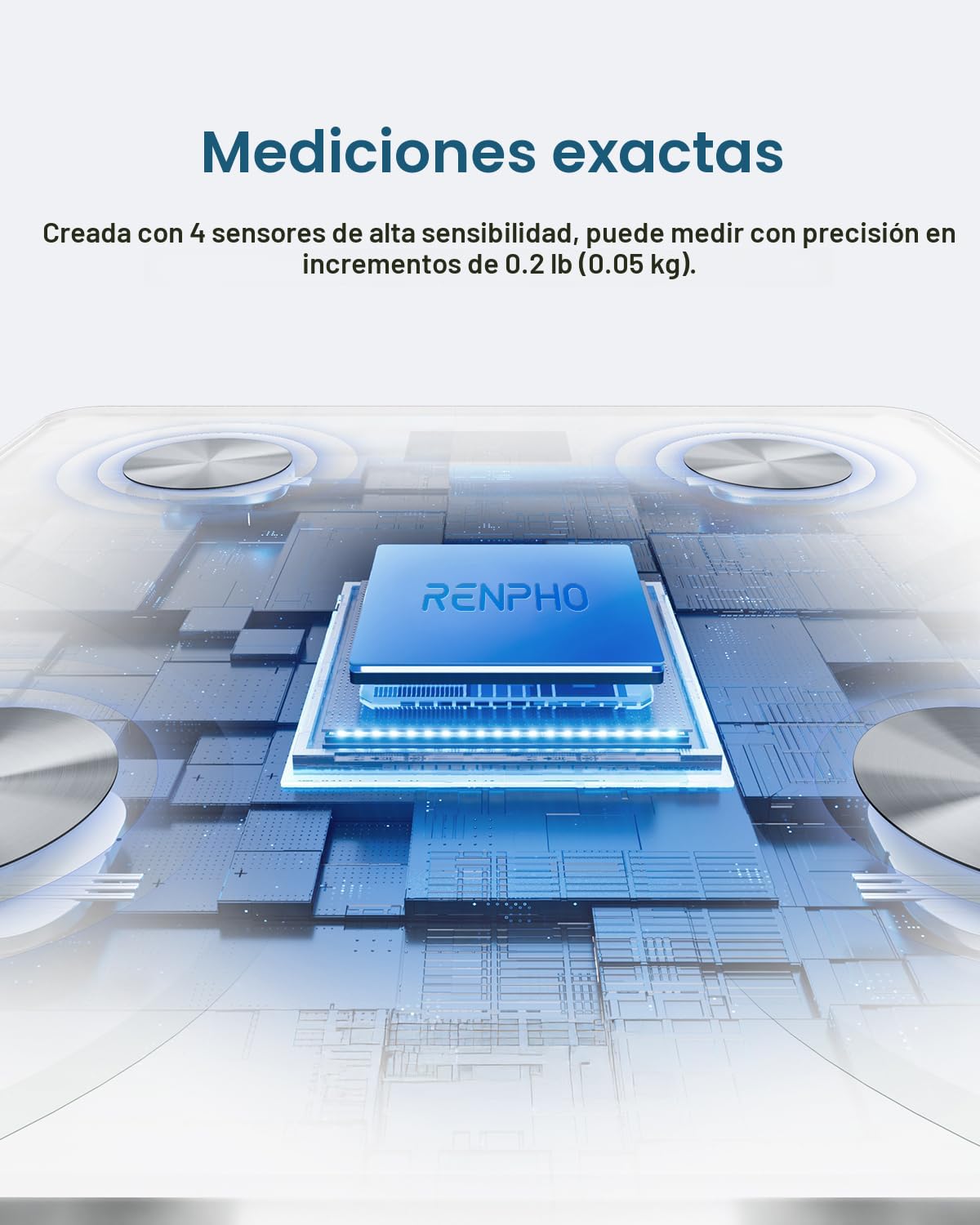 RENPHO Báscula inteligente para peso corporal, IMC y grasa corporal...