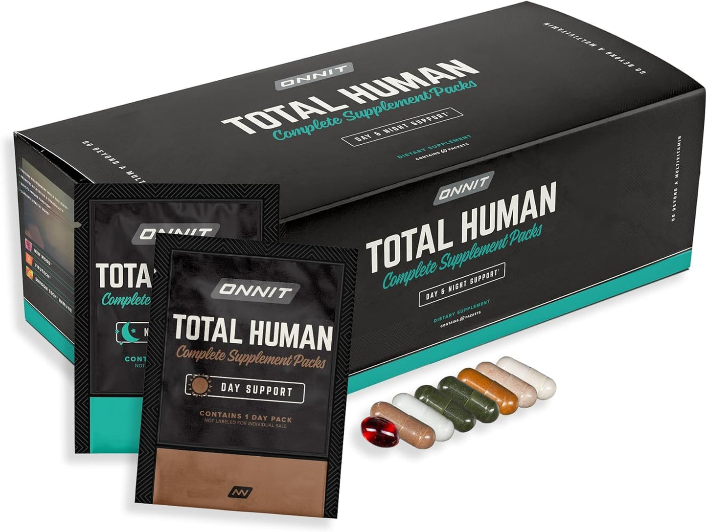 ONNIT Total Human - Paquetes diarios de vitaminas para hombres y mu...