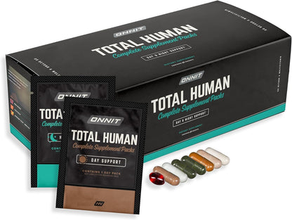 ONNIT Total Human - Paquetes diarios de vitaminas para hombres y mu...
