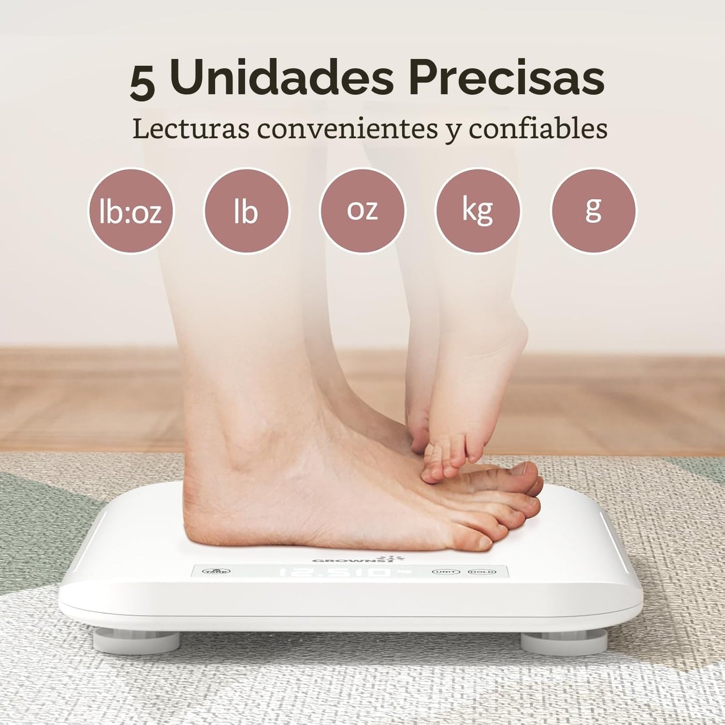 Báscula de bebé, báscula multifuncional para peso de bebé, báscula...