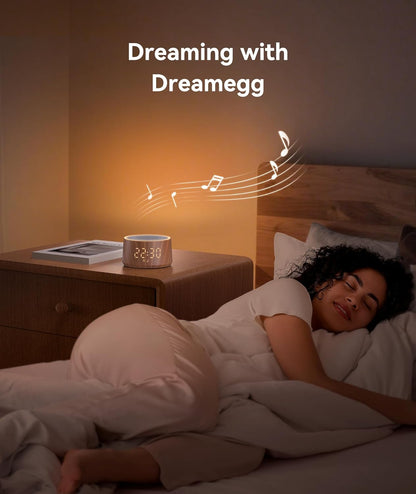 Máquina de sonido para bebé Dreamegg con lámpara de guardería, 25 s...