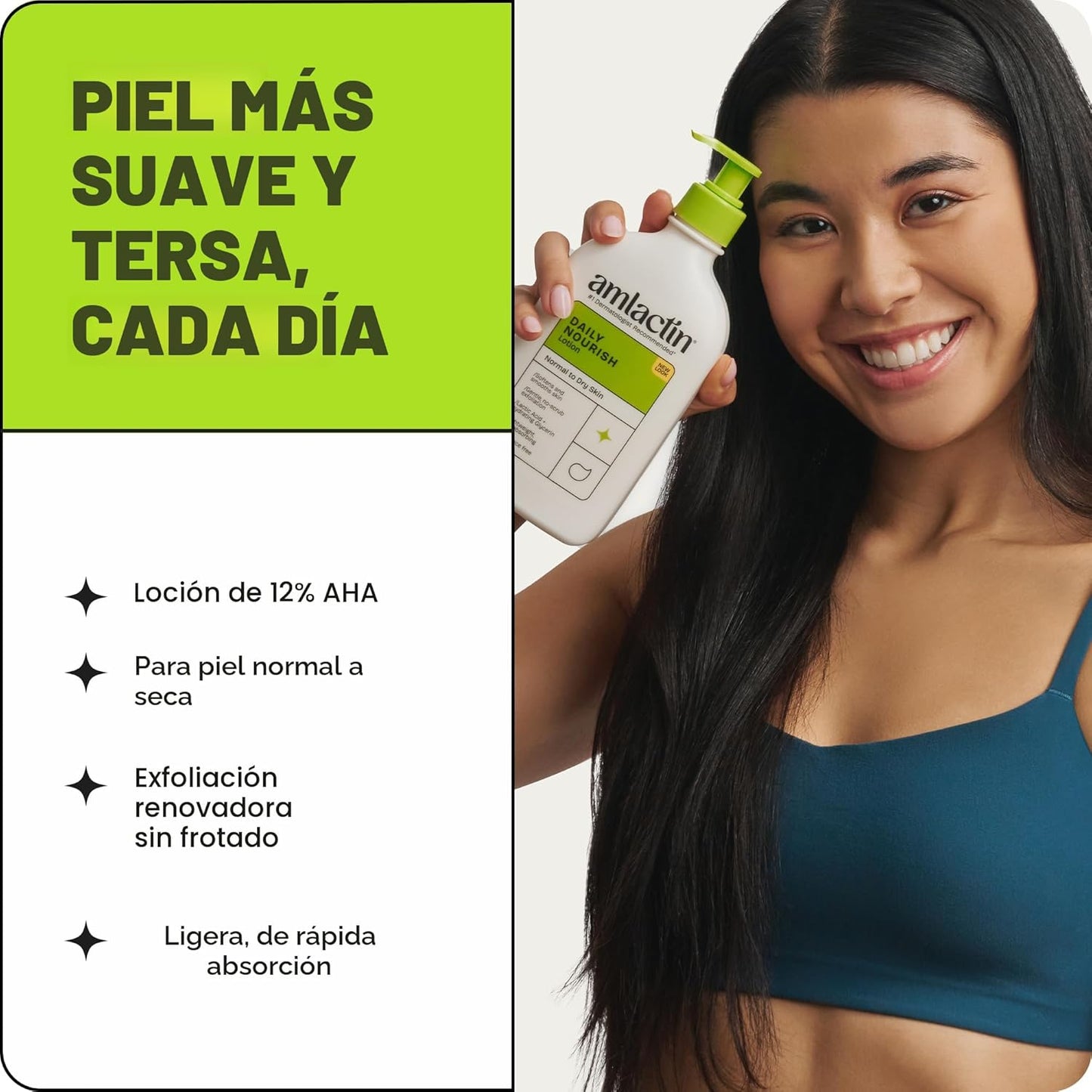 AmLactin Loción Corporal Hidratante Diaria | Hidrata y Alivia la Ru...