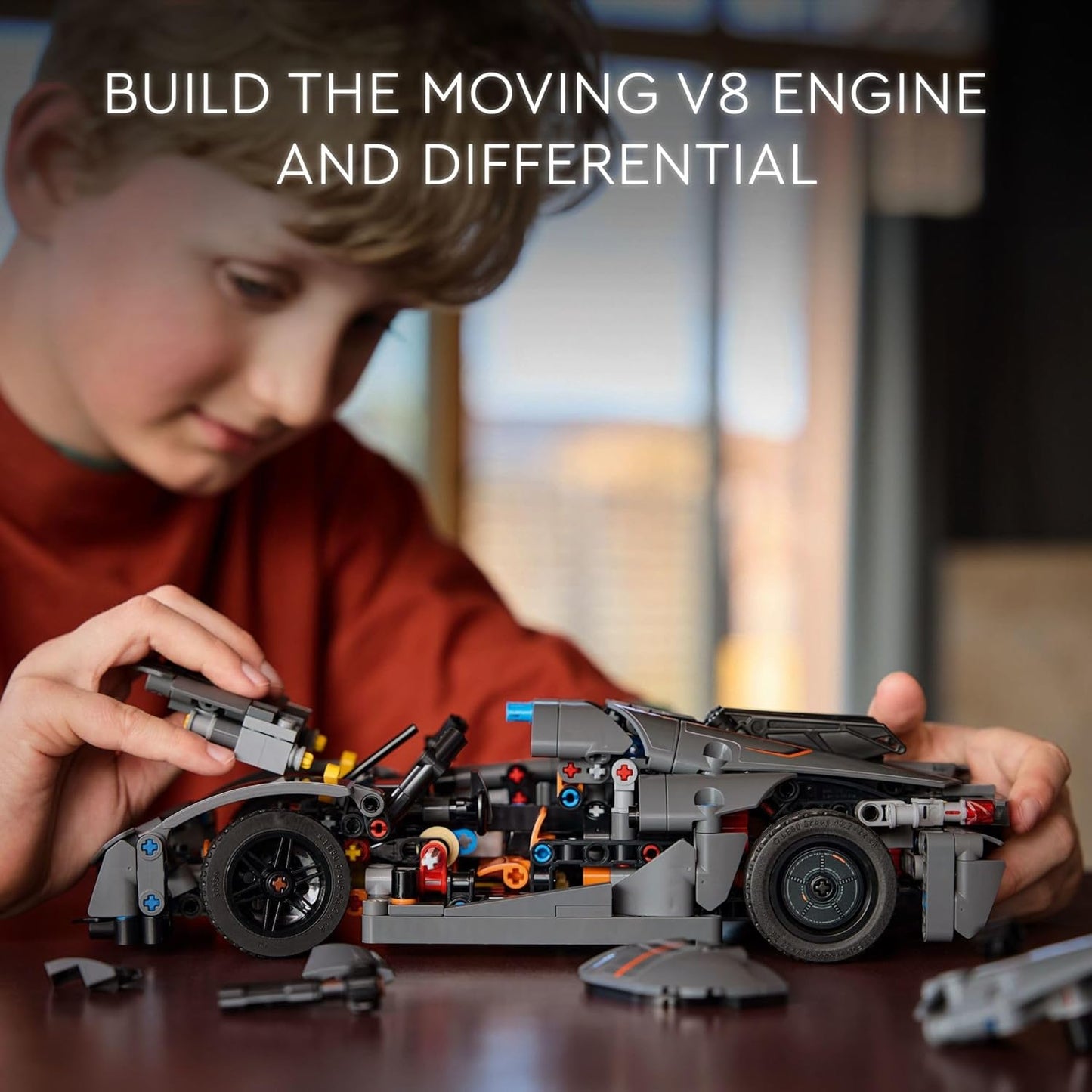 LEGO Technic Koenigsegg Jesko Absolut - Hiperauto gris, juego de construcción de autos deportivos para niños y niñas, carreras de vehículos para niños, kit de modelo para construir, juguete de coche