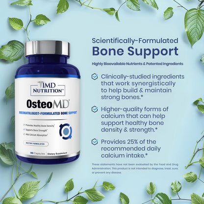 1MD Nutrition OsteoMD para un apoyo óseo integral | con hidroxiapat...