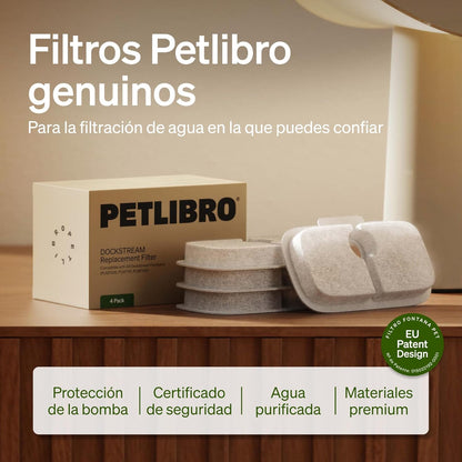PETLIBRO Dockstream - Filtros de fuente de agua para gatos, paquete...