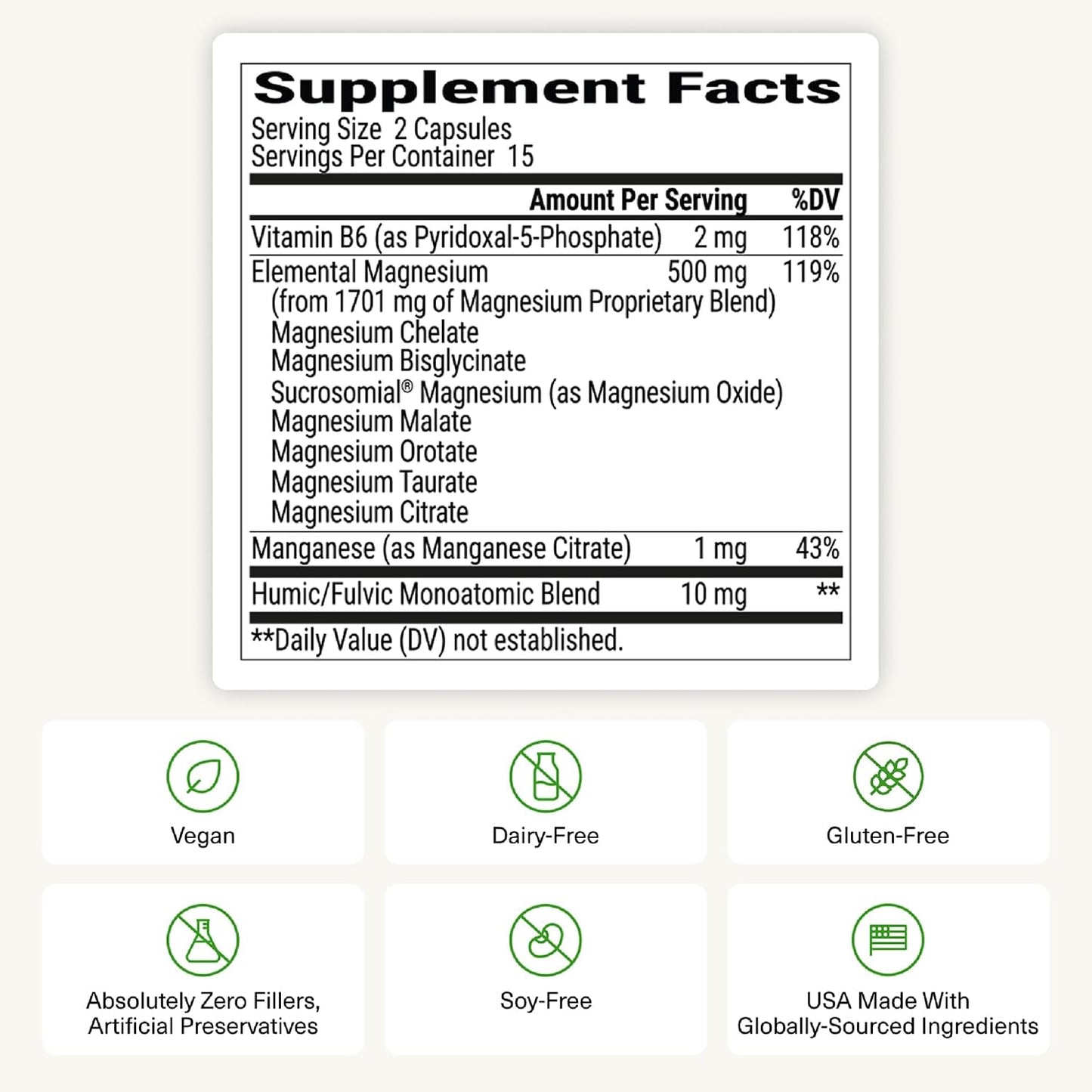 BIOptimizers Suplemento innovador de magnesio con 500 mg - 7 formas...