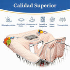 PILLANI Asiento de carrito de compras para bebé, funda de silla alt...