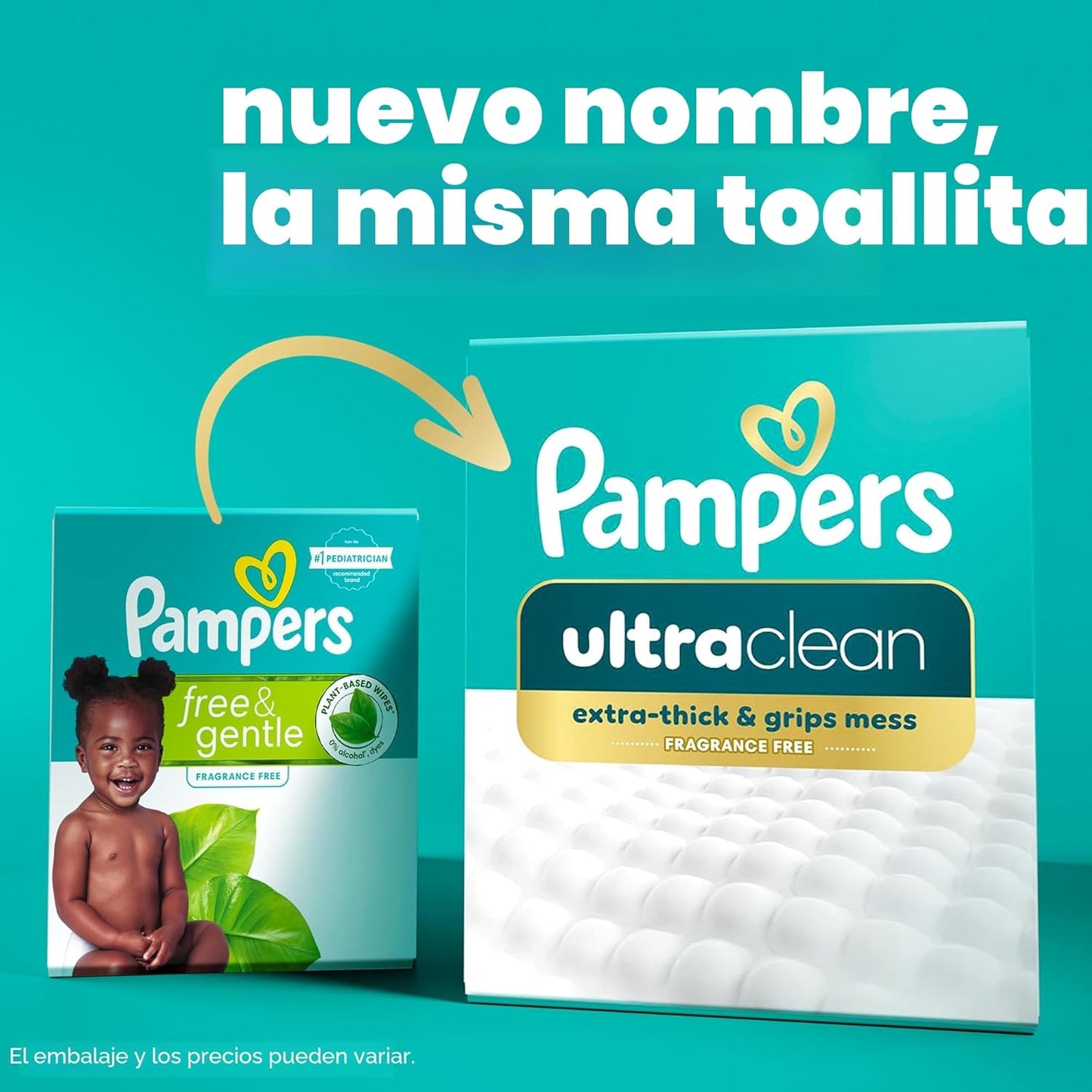 Pampers Toallitas Ultra Clean para Bebés (Anteriormente 'Free &...