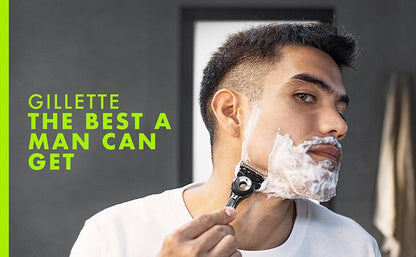 Gillette Labs - Recambios de cuchillas de afeitar, cartuchos de maquinilla de afeitar de 12 quilates, repuestos de maquinilla de afeitar para hombres compatibles con GilletteLabs Exfoliating Bar Razor