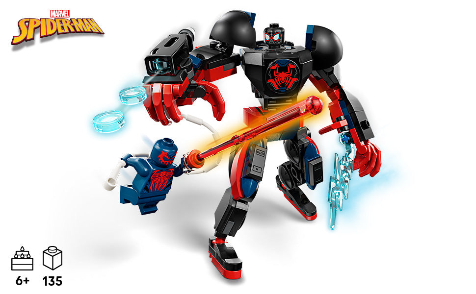 LEGO Marvel Miles Morales Mech vs Spider-Man 2099 -