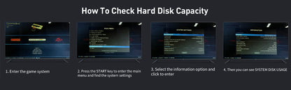 Kinhank Disco duro de juego de 2 TB, 120000 juegos incorporados, sistema Batocera 33, disco duro externo compatible con Mac OS/Linux/Windows XP/7/8/10/11, disco duro portátil, USB 3.0