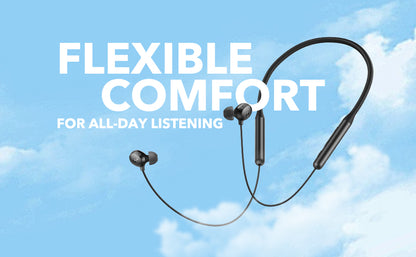 Auriculares inalámbricos Soundcore de Anker Life U2i con banda para el cuello, controladores de 10 mm con tecnología BassUp, 24 horas de reproducción, llamadas mejoradas por IA, plegables y ligeros