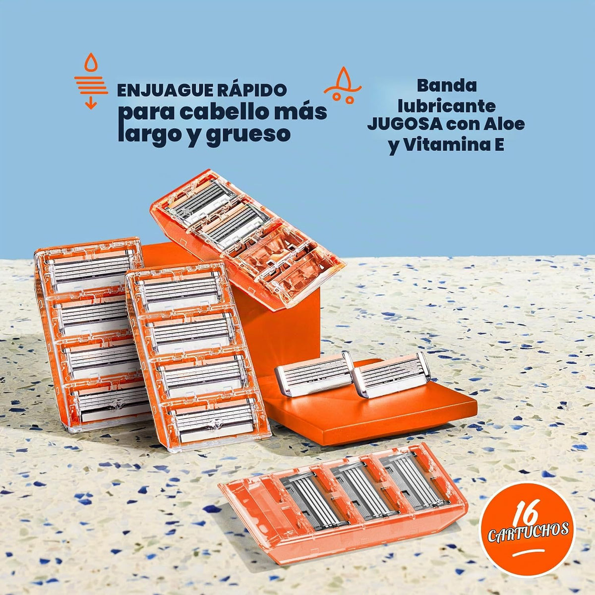 Dollar Shave Club - 4 recambios de maquinilla de afeitar (16 unidad...