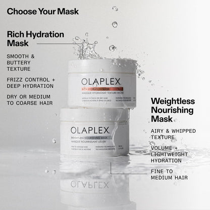 Olaplex Máscara de Hidratación Rica: Máscara de Sellado de Cutícula | Hidrata y Controla el Encresparse | Para Cabello Seco o de Medio a Grueso, 200 ml / 6.7 Fl. Oz.