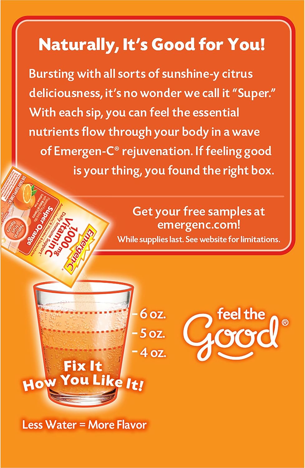 Emergen-C 1000 mg de vitamina C en polvo para apoyo inmunológico di...