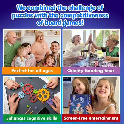The Uzzle 3.0 Juego de mesa, Juegos de mesa familiares para niños y...