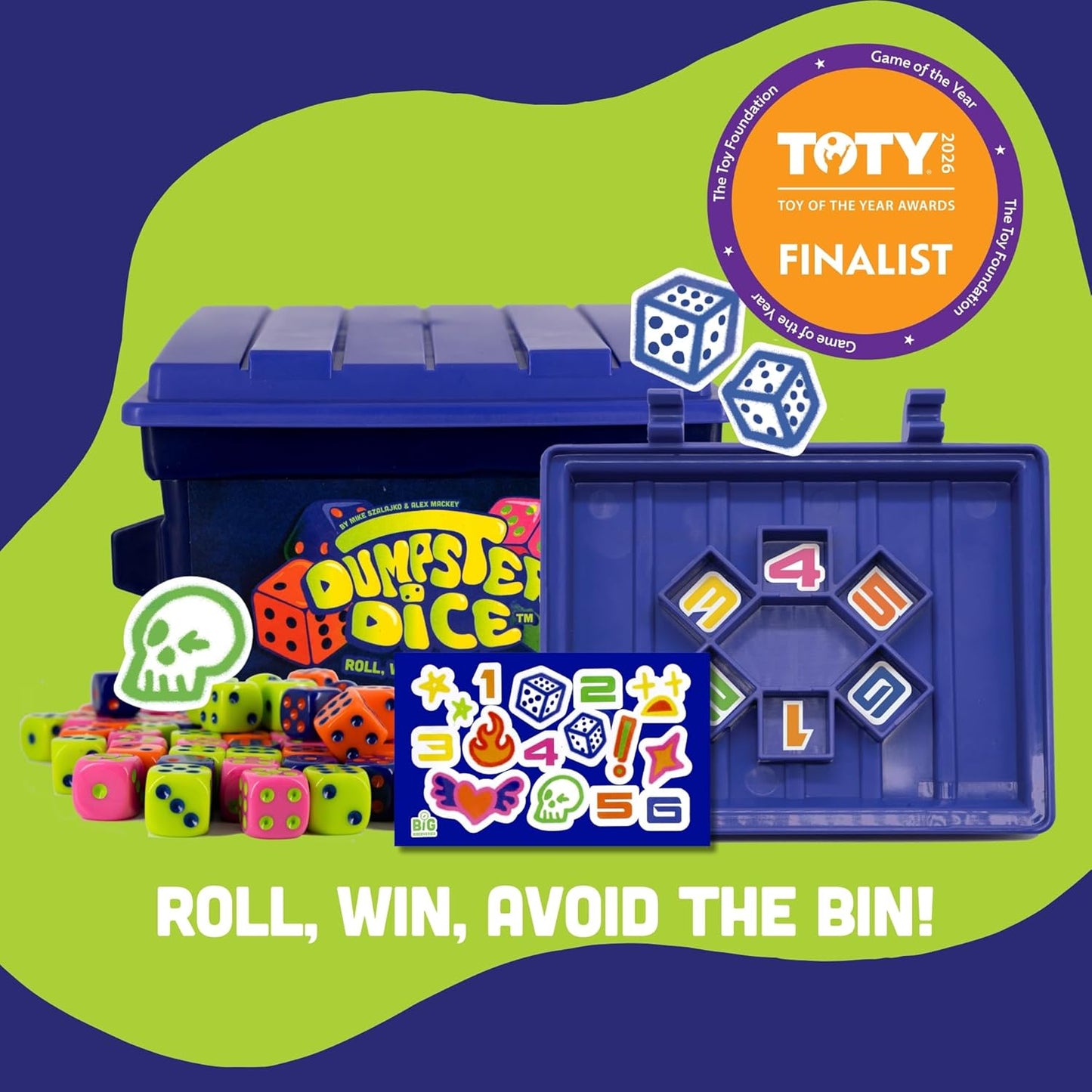 Big Discoveries Dumpster Dice \u2013 Juego de dados familiar de rit...