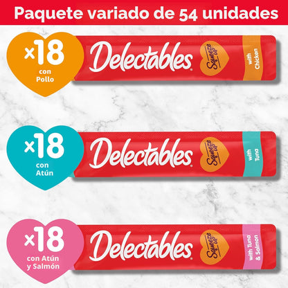Hartz Delectables Squeeze Up - Paquete variado de puré cremoso expr...