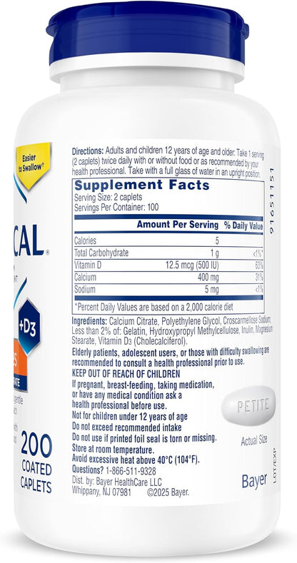 Citracal Liberación Lenta - Calcio 1200 mg con Vitamina D3, Magnesi...
