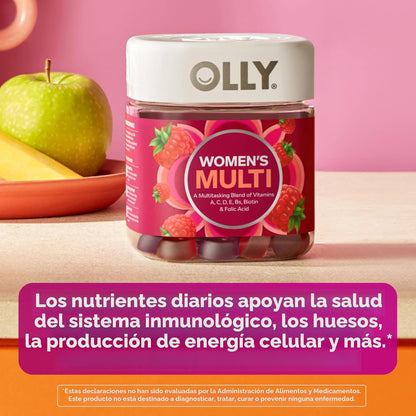 OLLY Gomitas multivitamínicas para mujer con vitaminas A, D, C, E,...