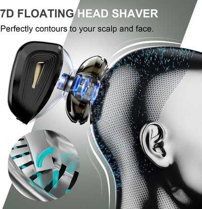 Afeitadoras de cabeza para hombres calvos: afeitadora de cabeza des...