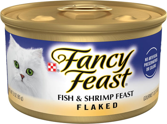 Comida húmeda para gatos Purina Fancy Feast con pescado y camarones...