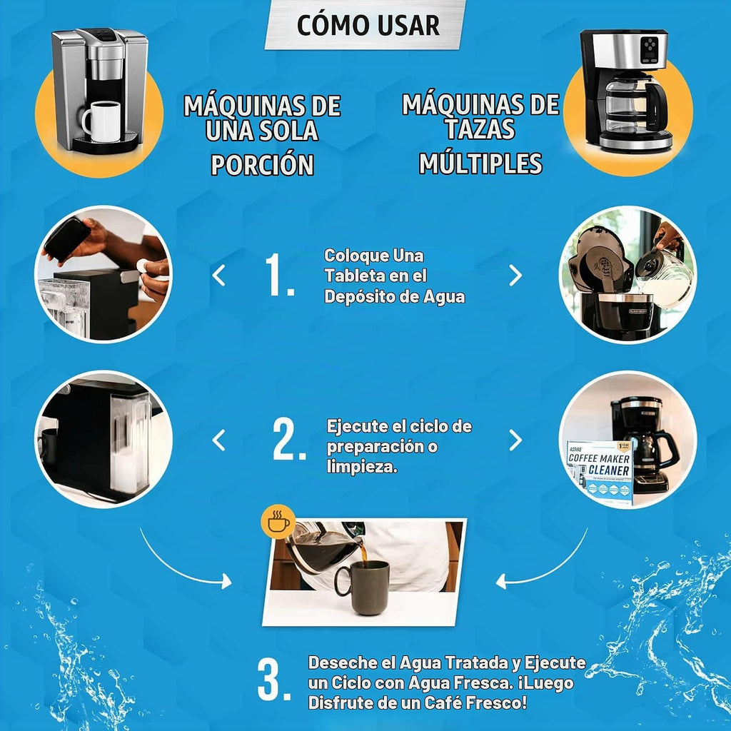 Tabletas descalcificadoras para cafetera, 24 unidades, compatibles...