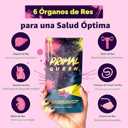 Primal Queen Suplemento de Superalimento de Órganos de Res Optimiza...