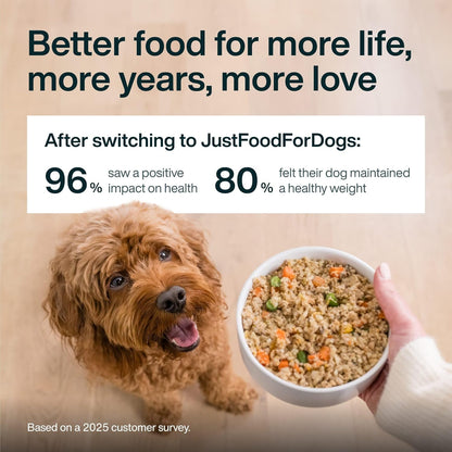 JustFoodForDogs JustFresh Comida Húmeda para Perros, Comidas y Adit...