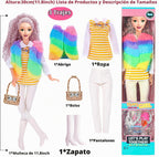 iBayda Paquete de 6 Muñecas Princesas de Juguete Americanas de Moda...