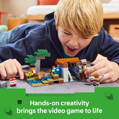 LEGO Minecraft La Expedición Minera del Armadillo - Figuras de Juguete y Set de Juego - Juguete de Construcción de Minecraft para Niños, Niños y Niñas, Mayores de 8 años - con Figuras de Juegos para