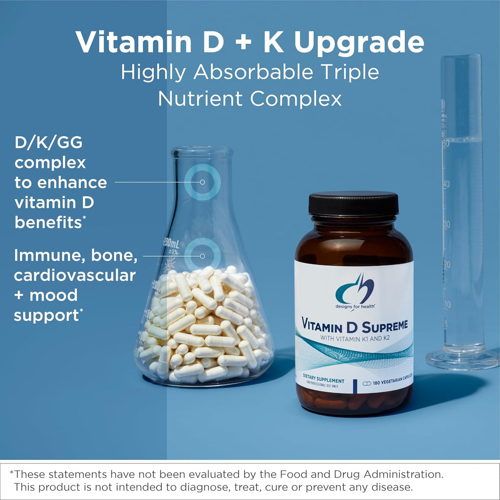 Designs for Health Vitamin D Supreme - Vitamina D 5000 IU con 2000...