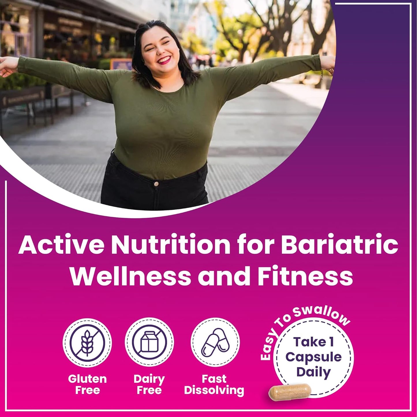 Bariatric once-a-day Multivitamin 90 ct capsule- Made For Bypass gá...