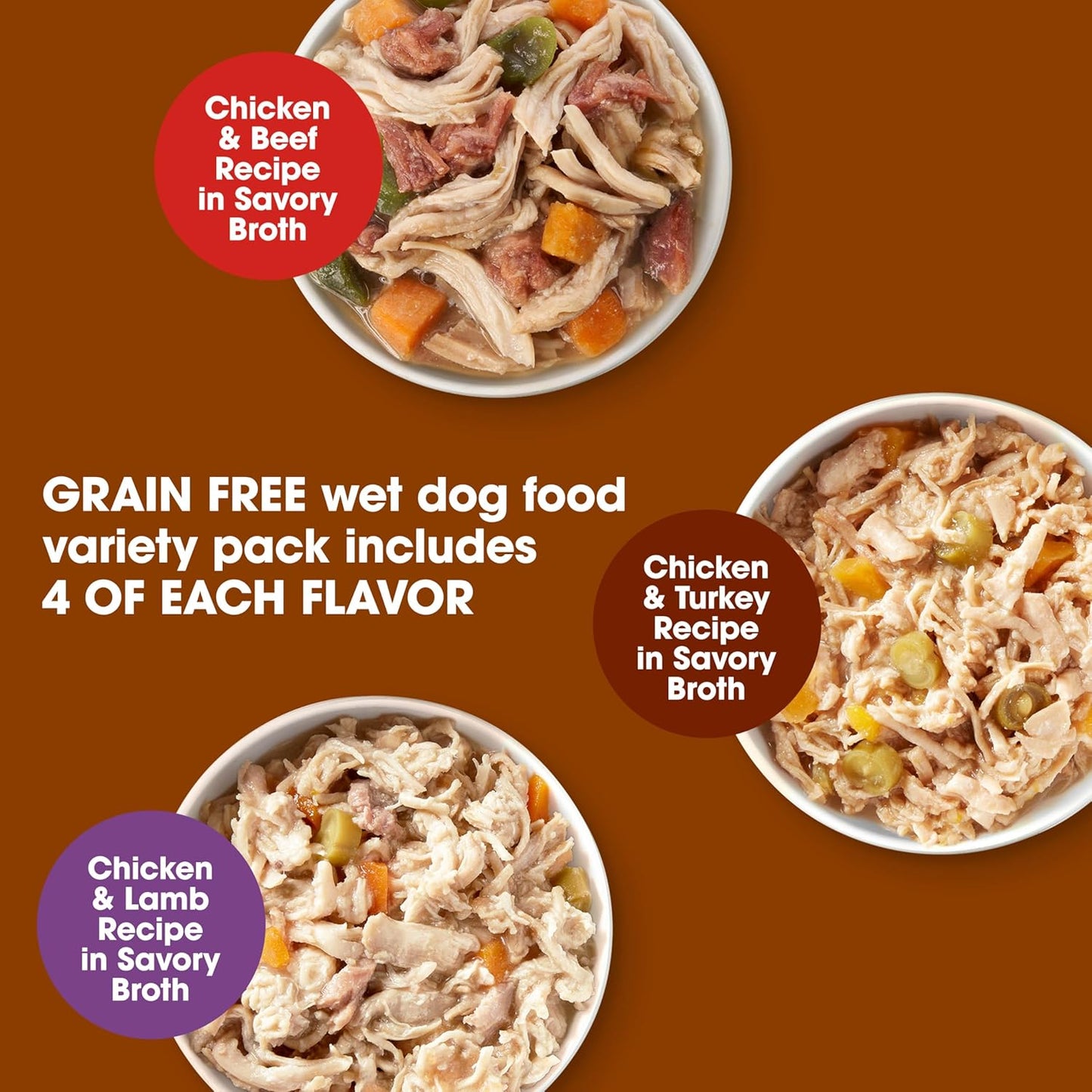 Nature's Recipe Paquete Variado de Comida Húmeda para Perros Si...