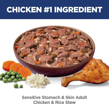 Hill's Science Diet Estómago y piel sensibles, adultos 1-6, sop...