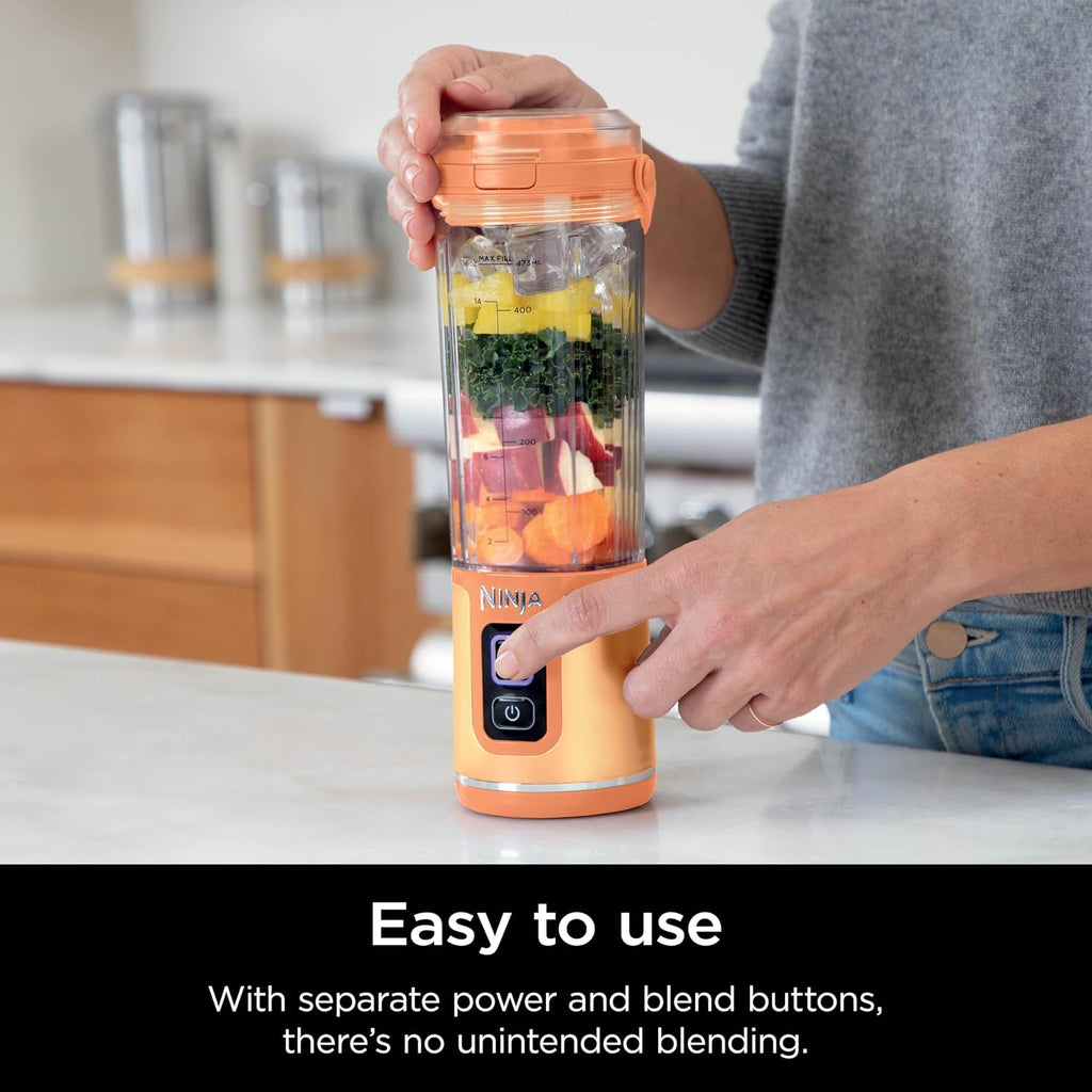 Ninja Blast Licuadora Portátil, Inalámbrica, Recipiente de 18 oz.,...
