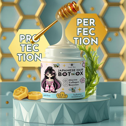 Jumybee MASCARILLA PARA EL TRATAMIENTO DEL CABELLO DAÑADO Japonés B...