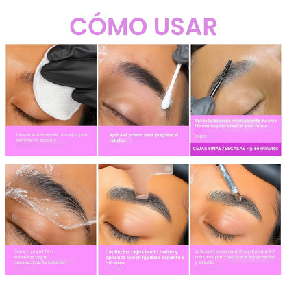 Kit de laminación de cejas CLIONE PRIME para uso en casa - Kit de l...