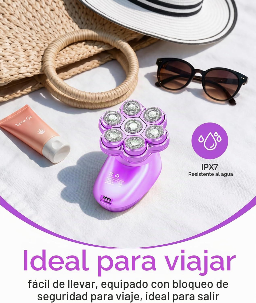 Maquinillas de afeitar eléctricas 5 en 1 para mujer, afeitadoras el...