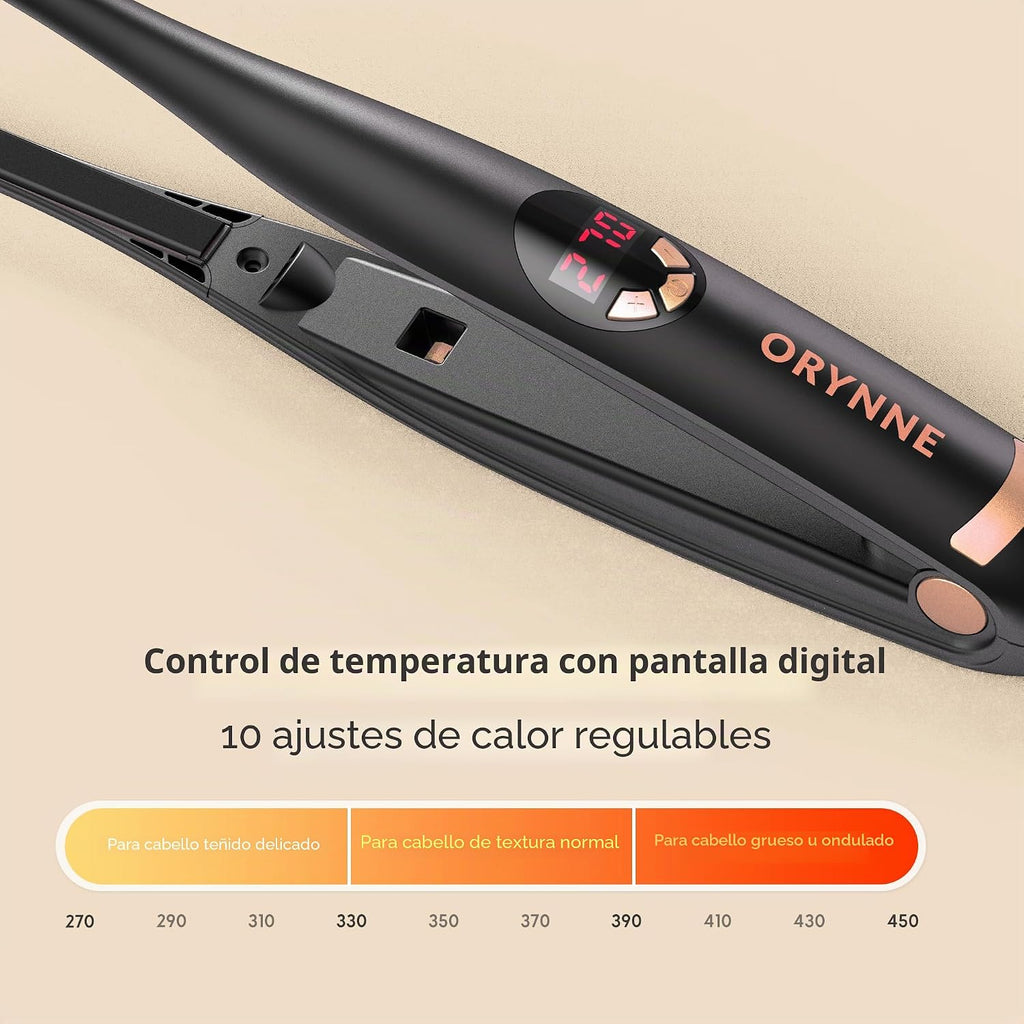 ORYNNE Planchas planas pequeñas de 7,6 cm para cabello corto estilo...