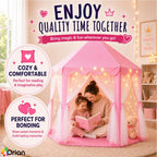Tienda de campaña ORIAN Princess para niñas, tienda de juegos rosa...