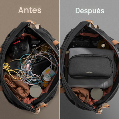 tomtoc Organizador de Electrónicos Estuche de Viaje, Bolsa de Viaje...