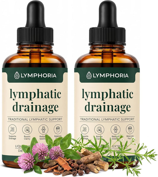 LYMPHORIA Gotas de drenaje linfático para aliviar la hinchazón y de...