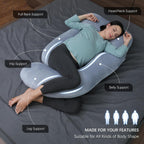 MOON PARK-Almohadas de embarazo y maternidad de cuerpo completo par...